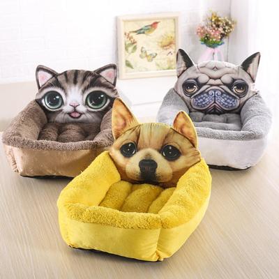 Caseta para Perro con Forma de Dibujo Animado Cálida Caseta para Gato Colchón para Caseta de Mascota Suministros para Mascotas Caseta para Mascota Alfombra para Perro