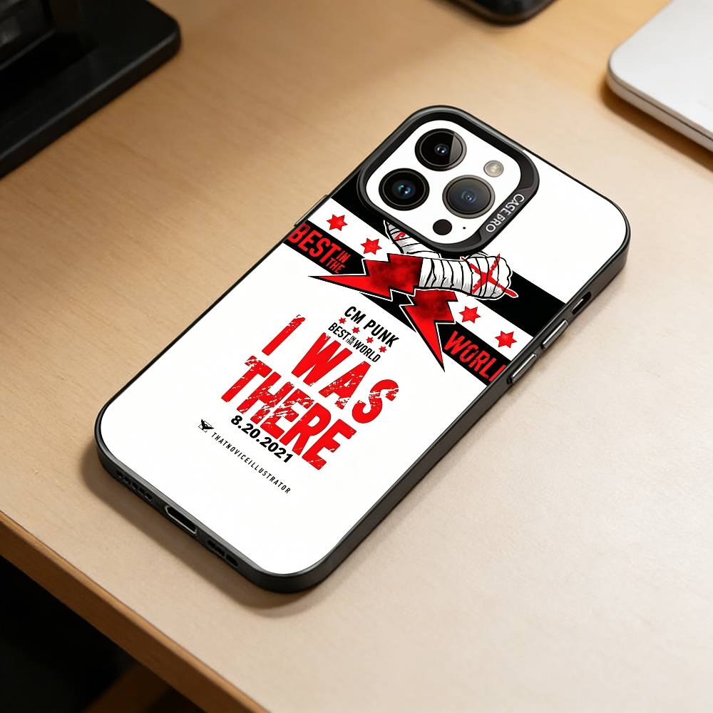 

CM P-Punk Phone Case For iPhone 17,16,15,14,13,12,11 Plus,Pro Max,XS,Colorful Silver Black Cover iPhone16pro