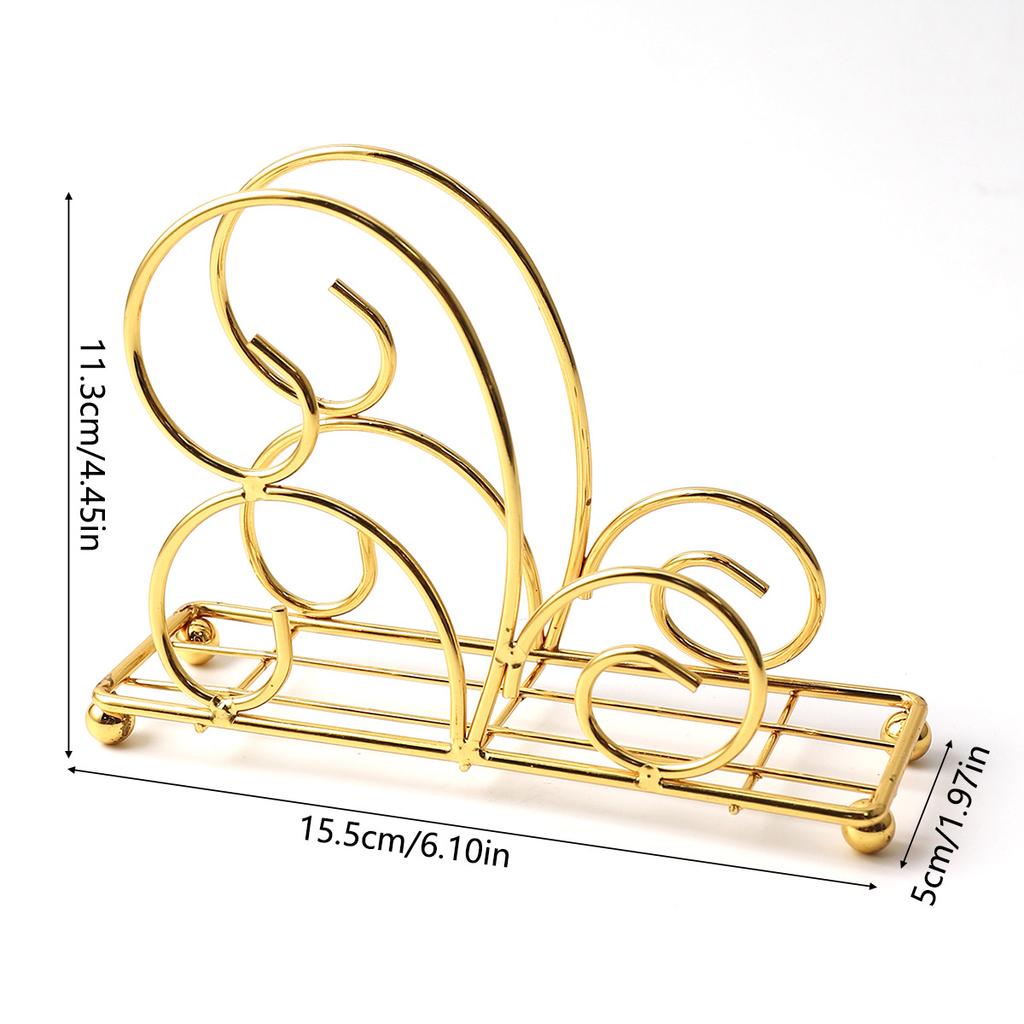 Nordic Cloud-Shaped Napkin Holder 3D Wrought Iron Hollow-Out Tissue Stand for Hotel Restaurant Decor