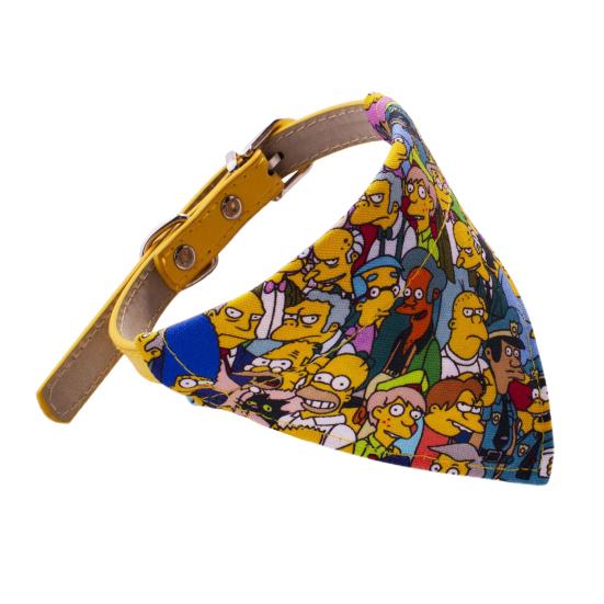 

Собачья бандана, очаровательный внешний вид, регулируемая износостойкая, уникальная, очаровательная ткань для собак M жёлтый