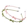 Plush Bow Hairband Zinc Zinc Alloy Women Hair Hoop Fashion Flower Headband  Ladies