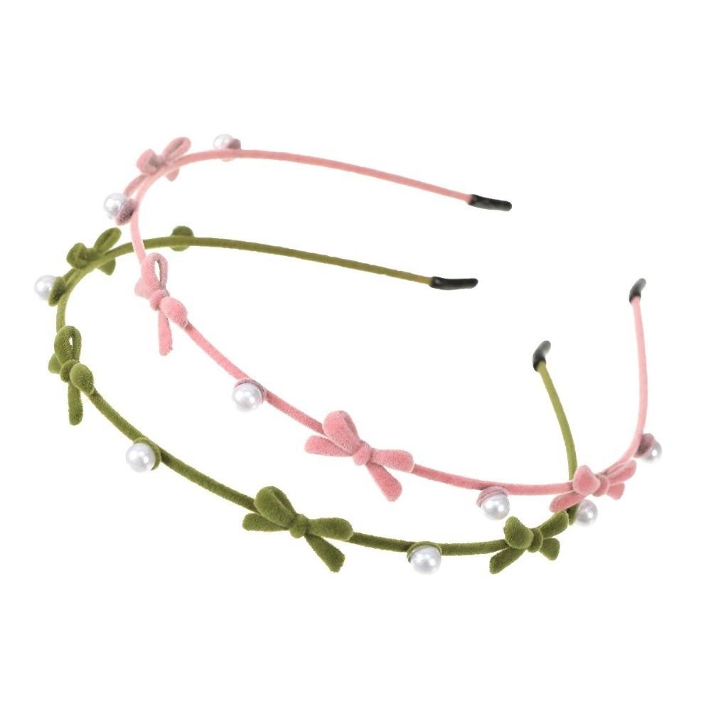 Plush Bow Hairband Zinc Zinc Alloy Women Hair Hoop Fashion Flower Headband  Ladies
