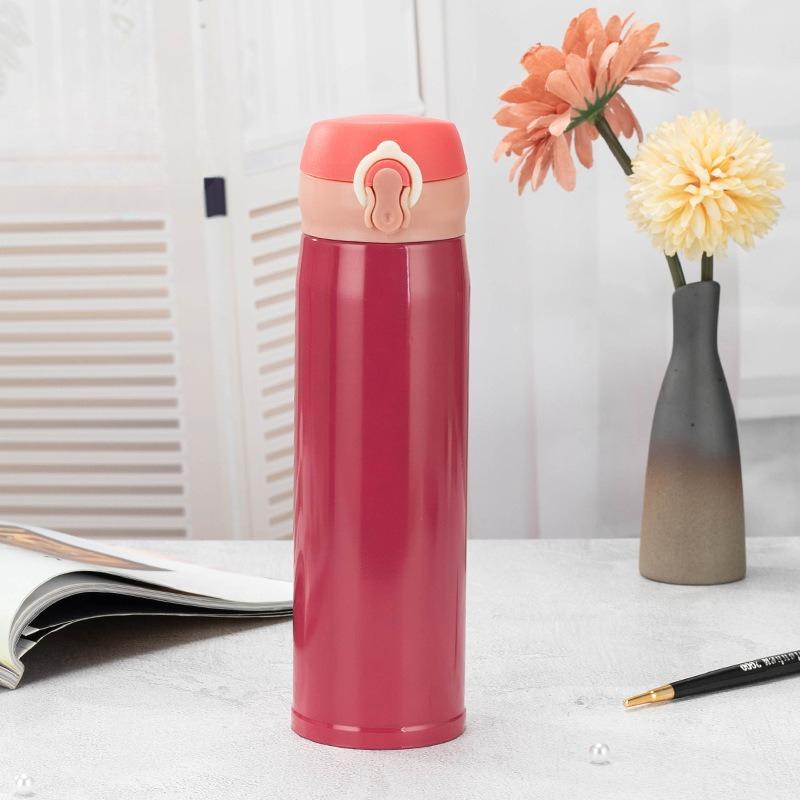 Creative Bounce Cup 304 Stainless Steel Thermos Cup Double-layer Car Business Gift Insulation Water Cup