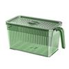 Save Space Timed Refrigerator Organizer Sealed Drain Basket with Handle  Large Capacity