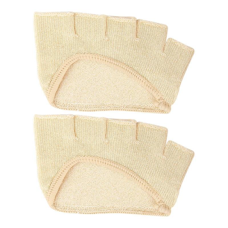 2PCS Half Foot Sweating Five Finger Sock Relief Gel Pad Hallux Valgus Protector Bunion Adjuster Pain Relief Straighten Bent Toes