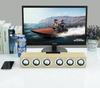 M1 Wooden Bluetooth Wireless Desktop Speaker with 6 Speakers and U Disk Support
