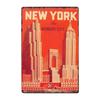 New York Kovové plakáty Vintage plechová cedule Vlajka USA Bar Pub Klub Záchod Nástěnná dekorace Domácí talíř Retro plakety 20x30 cm