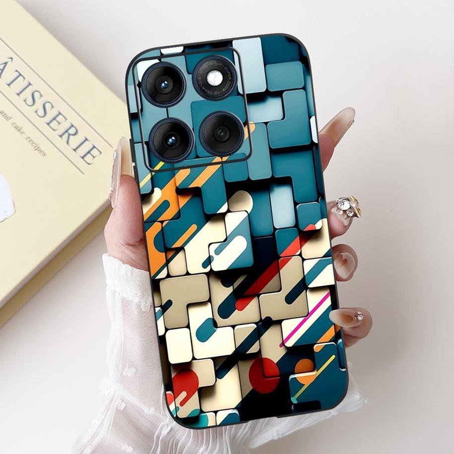 

For Motorola Edge 60 Pro Case Moto Edge 60 Fusion Cover New Fashion Flower Soft Silicone Bumper For Moto Edge 60 60s Edge60 Capa Moto Edge 60