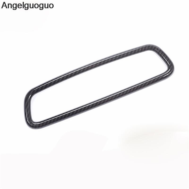 Carbon Fiber Style / Silver For BMW 3 4 Series X1 X5 X6 F15 F16 F25 F30 F31 F34 F32 F33 F36 Interior Rearview Mirror Cover