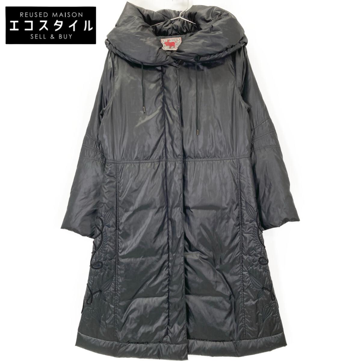 

OLLEBOREBLA Черное пуховое пальто с капюшоном, вышивка свиньи Не написано черныйБ/у