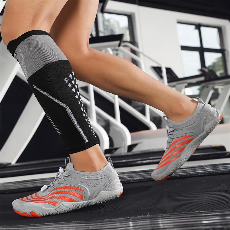 Men Women Water Shoes Quick Dry Non-Slip Five Finger Shoes Outdoor Wading Swimming Barefoot Aqua Shoes Lightweight Sneakers