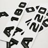3D ABS Black Car Letters Logo A180 A220 A260 Badge Rear Trunk Emblem Decals For Mercedes Benz A Series A180 A200 A250 A260 W177