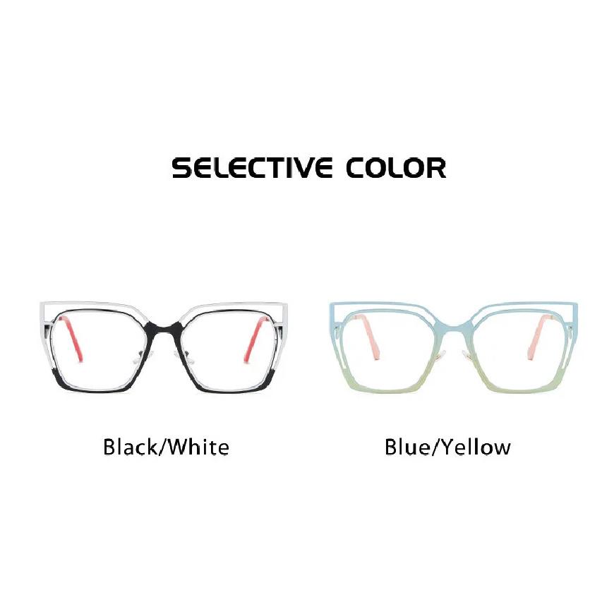 Blue Light Blocking Glasses Women Oversized Cat Eye Glasses Frame for Women with Non-prescription Lens Compuer Eyeglasses Frames