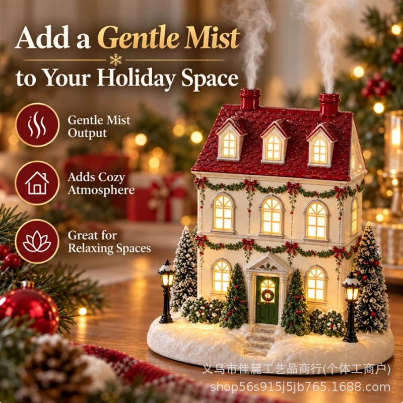 Difusor de Aroma Innovador Lindo de Moda Casa de Navidad Máquina de Aromaterapia Cabaña de Navidad