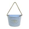 Vintage Half-Round Hanging Wall Flower Basket for Garden, Courtyard, or Balcony