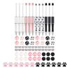 82Pcs DIY Beadable Ballpoint Pen with Craft Beads, Rhinestone Beads