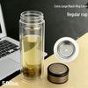 Custom Logo High-Temperature Resistant Borosilicate Glass Tea Cup - Personalized Thickened Water Cup 