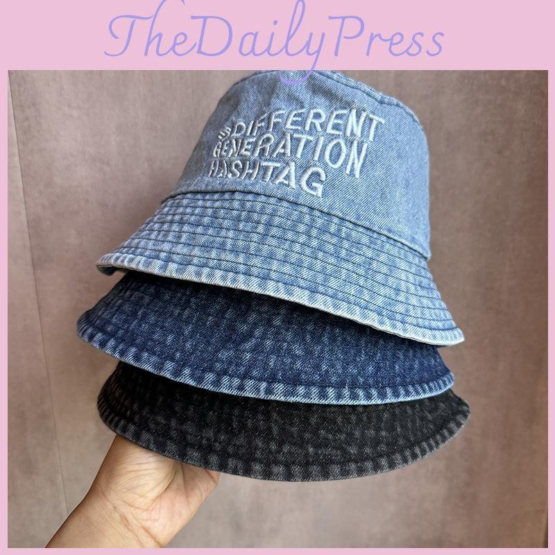 Different Letter Generation Hashtag Embroidered Fisherman Hat Outdoor Activities