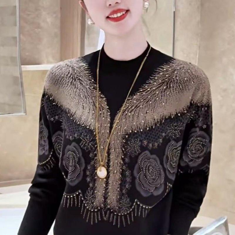 Autumn/Winter Anti-Pilling Knit Velvet Loose Shirt - Age-Reducing Fashion for Women & Moms