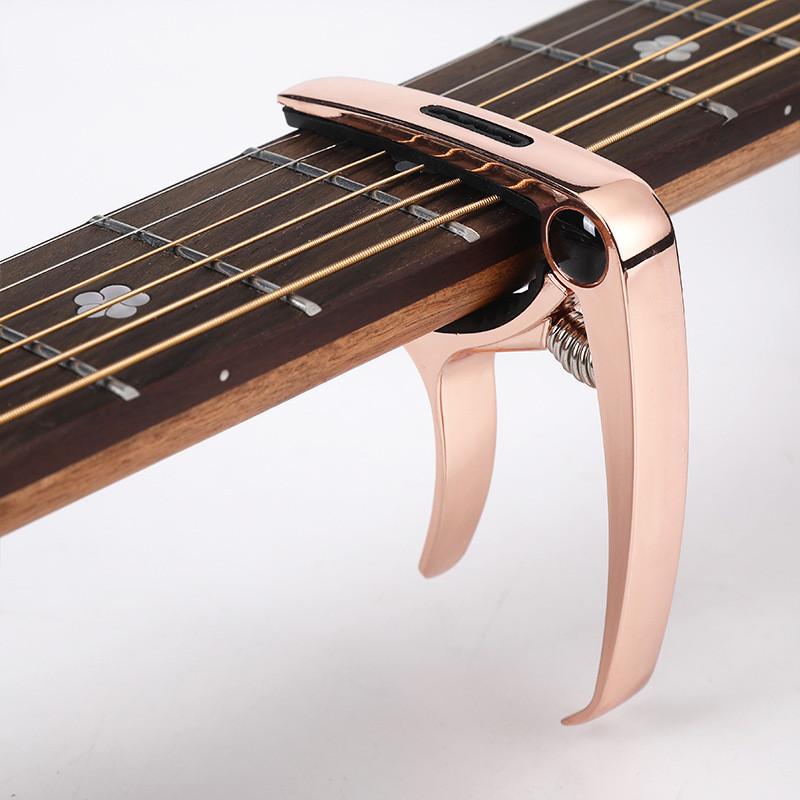 1pc Metal Acoustic Guitar Capo Clip Plastic Clamp with Changing Strings Tools Wood Classic Electric Guitar and Ukulele Universal