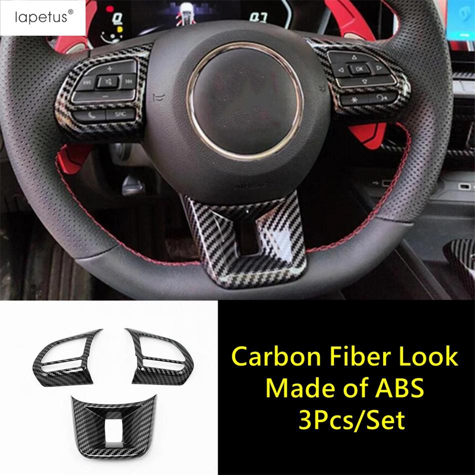 Декоративная накладка на панель руля автомобиля, отделка, ABS, Красный, Аксессуары для интерьера, Для MG ZS MG HS MG3 MG5 MG6 RX5 2017 - 2024 Carbon Fiber Look