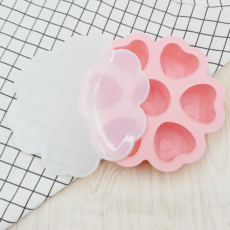 Heart Shaped Silicone Mold: Food Box and Ice Cube Tray