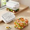 4L Plastic Pickle Jar With Press Plate Leakproof Kitchen Organizer Bin For Gherkin Sauerkraut Olive And Kimchi Storage Container