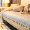 Light Luxury Non-Slip Sofa Cushion, Simple Modern Sofa Cover, High-End Chenille Four-Season Universal Seat Cushion Cover