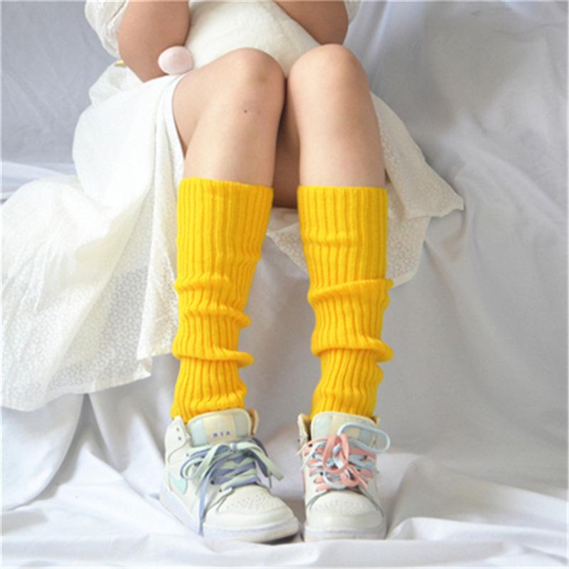 JK Women's Multi-color Wool Knit Leg Warmers - Versatile, Warm & Stylish Autumn/Winter Boot Covers