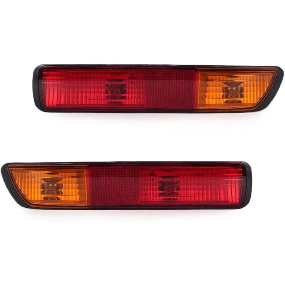 Compatible for Mitsubishi Pajero Montero V73 V75 V77 2001 2002 2003 Car Rear Bumper Brake Light Tail Turn Signal Reflector Lamp With Bulb(2pcs