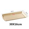 304 gold golden Stainless Steel Food Storage Trays BBQ Sushi Flat Dish Bread Pastry Baking Pan Kitchen Fruit Vegetable Plate