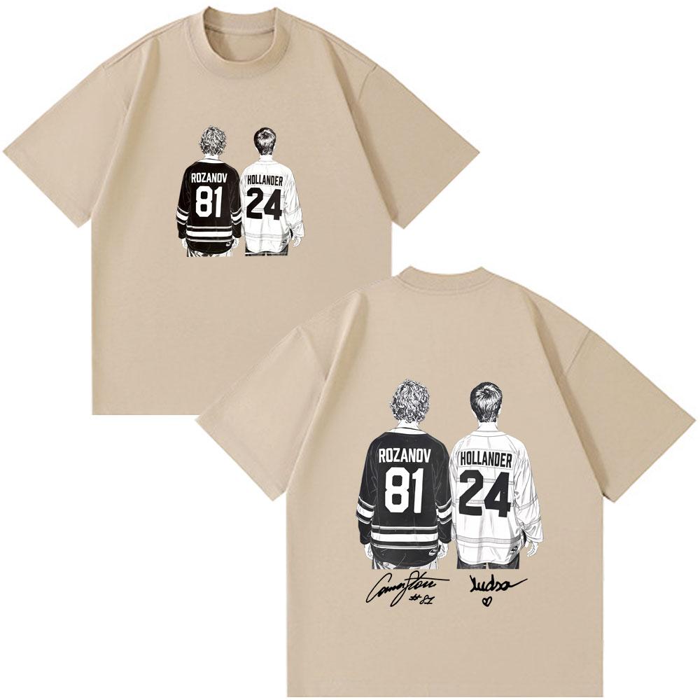 

Heated Rivalry Shane Hollander Ilya Rozanov Hollanov 2481 Tshirts Men Women Fashion Vintage T Shirt Summer Cotton Casual Tees 4XL