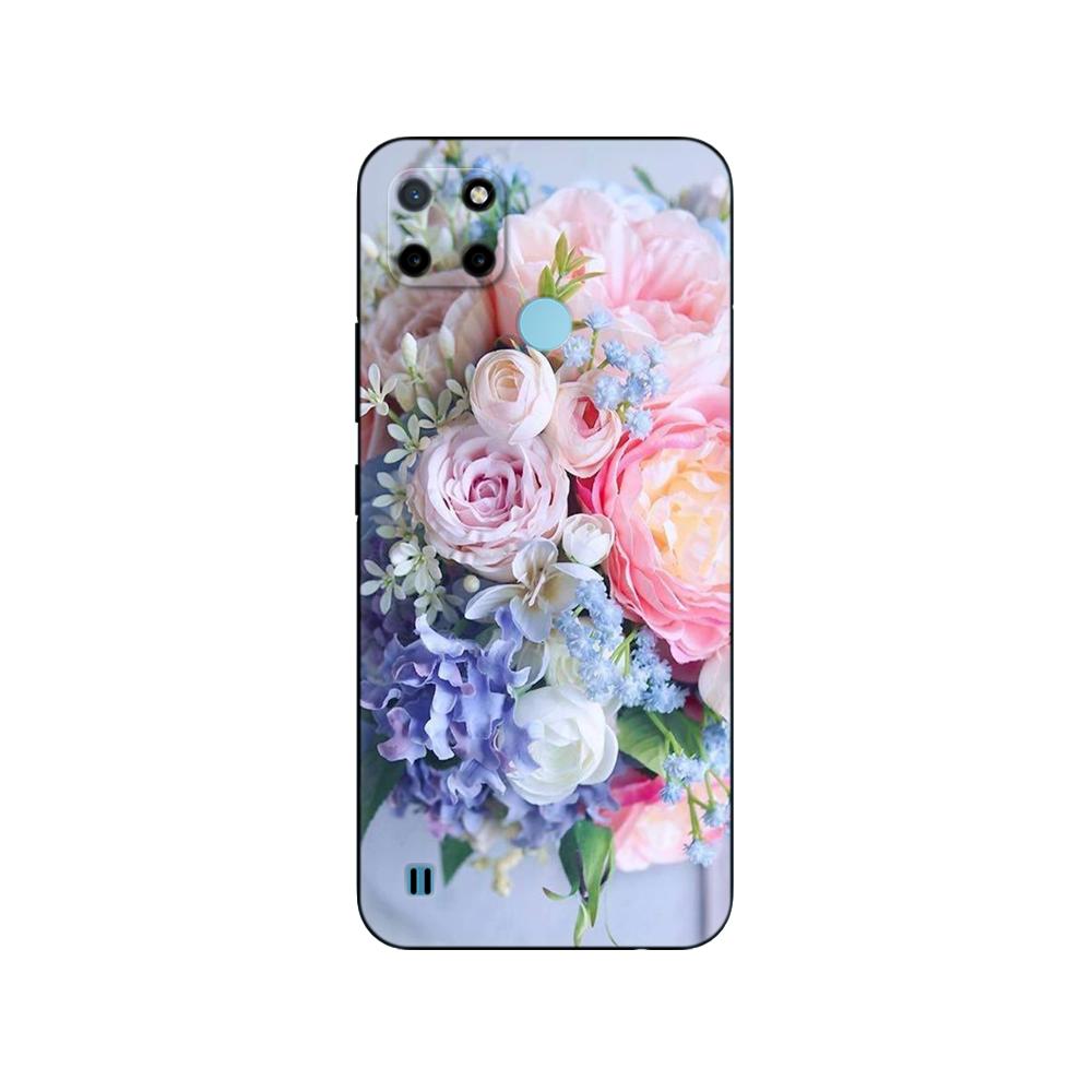 For Realme C21Y C25Y Case Silicon Phone Back Cover For OPPO Realme C21Y C25Y 4G Soft Case RMX3261 Coque 6.5inch Black Tpu Case