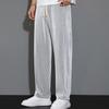 Sommerhose aus Eisseide für Herren, dünne, gerade Beinform, lockere, lässige Sporthose, schnelltrocknende Hose mit weitem Bein, Herrenhose