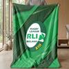 Coperta in Flanella Pile Rugby Irlanda Coperta Calda e Accogliente per Divano Letto Viaggio Uso in Tutte le Stagioni