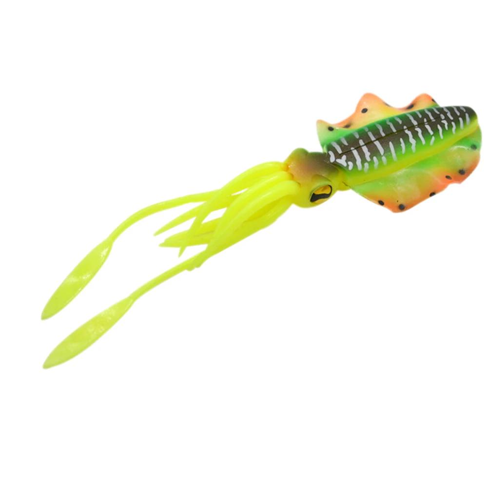 15cm 20g Silicone Soft Artificial Rubber Luminous/UV Squid Jig Fishing Lures For Sea Fishing Trolling Wobbler Bait Fishing Tackl