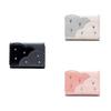 New Pu Material Large Capacity Multi-card Slots Simple Rivet Student Korean Style Ladies Tri-fold Coin Purse Cross-border