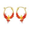 Artistic Phoenixes Symbol Earrings Premium Alloy Crafted For Sensitive Skin Day To Night Accessory Choice