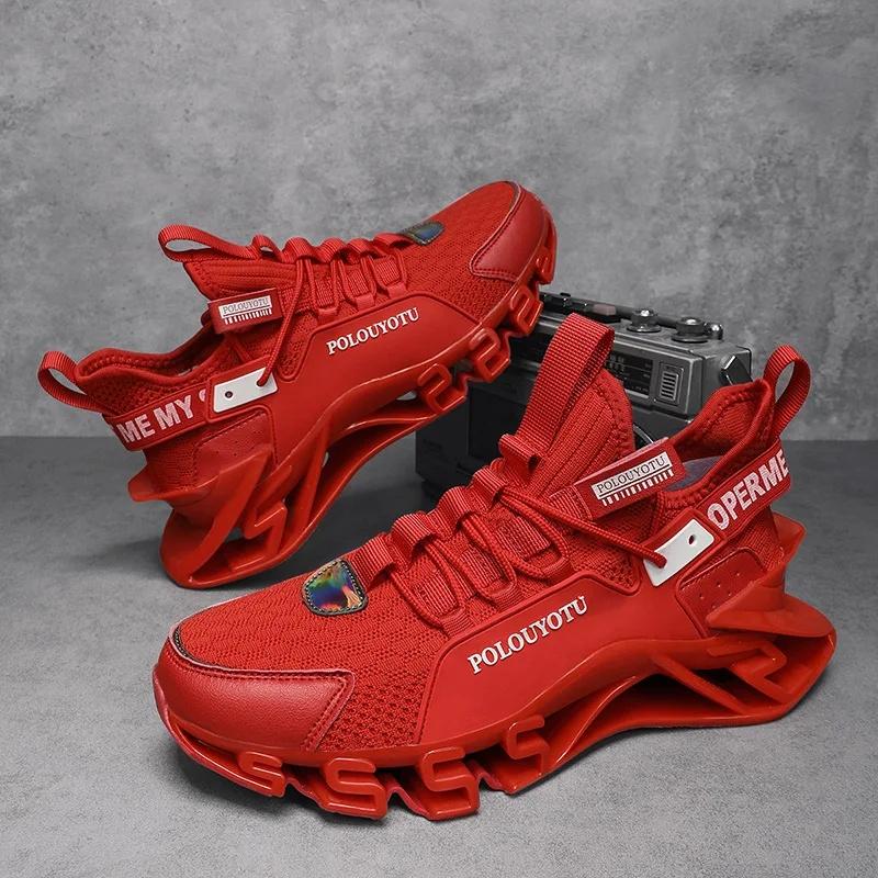 Men's Running Shoes Shock Absorption Sports Shoes Casual Large Size Autumn Winter Trendy Shoes EVA Insole Rubber Outsole