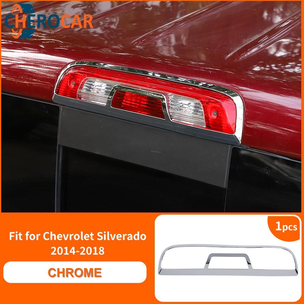 Chrome Rear Third High Brake Light Stop Lamp Cover For Chevy Silverado 2014-2018