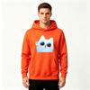 Men's Cute Cool Cat Print Pullover Hoodie Casual Long Sleeve Sweatshirt for Daily Wear