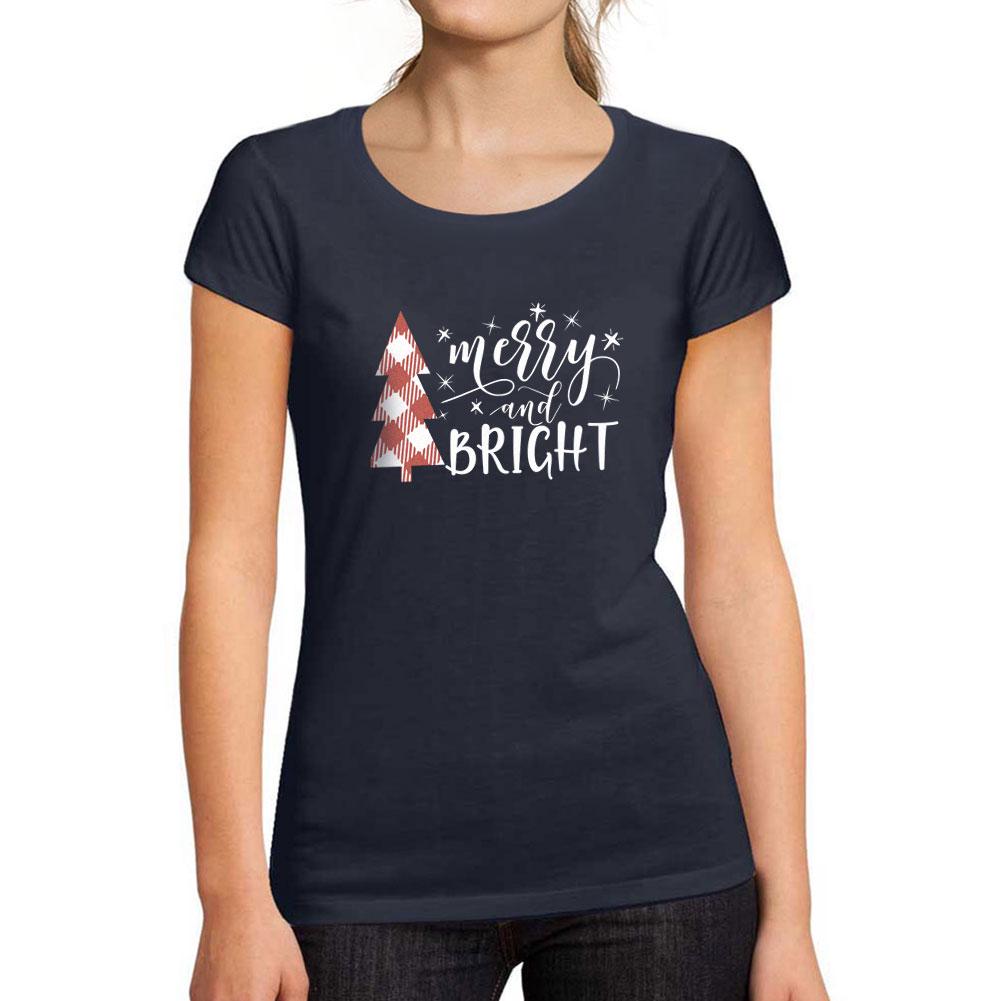 Ultrabasic ®  - Women S Short Sleeved T-Shirt  Merry And Bright Christmas
