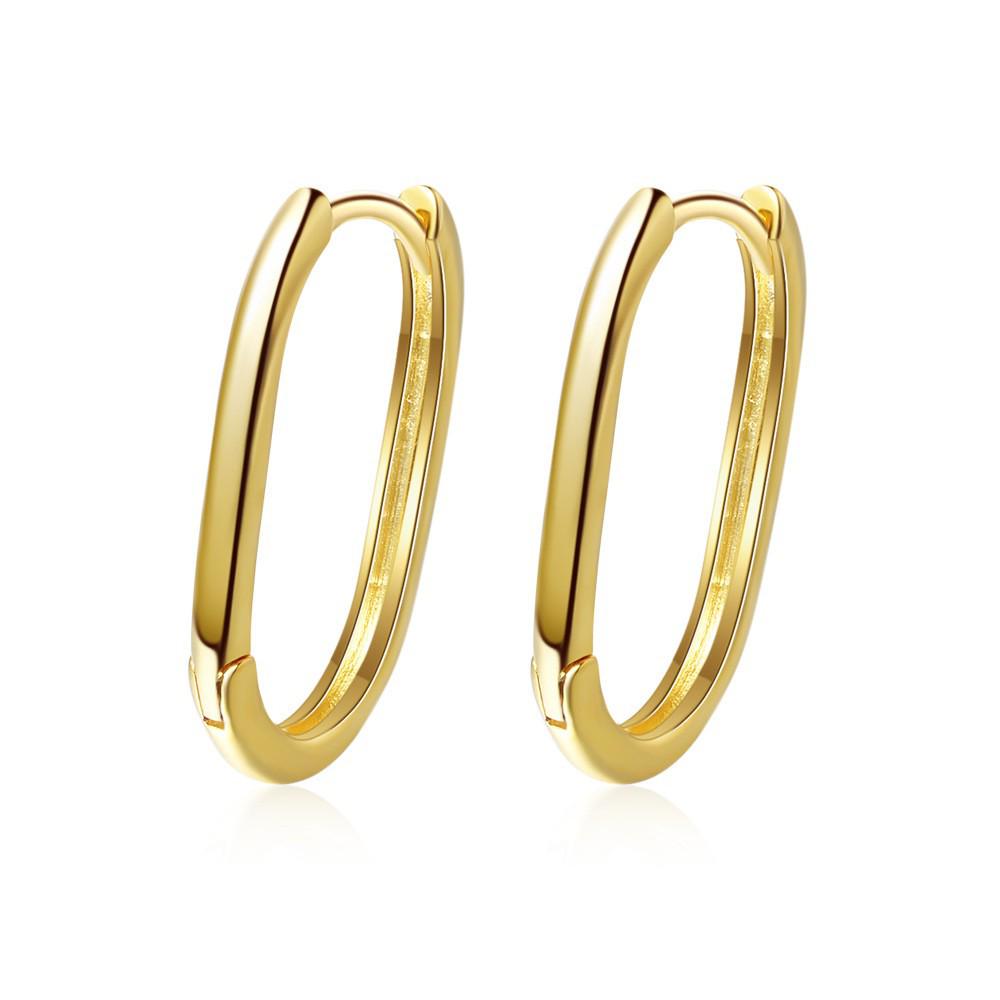 Korean Style Geometric Circle Earrings: Elegant, Versatile Ear Jewelry for Women and Students