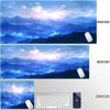 Scenery Sky Mouse Pad Anti-Slip Rubber Gaming Blue Carpet Large Natural Rubber Desk Mat Thick Seam Edge for Office