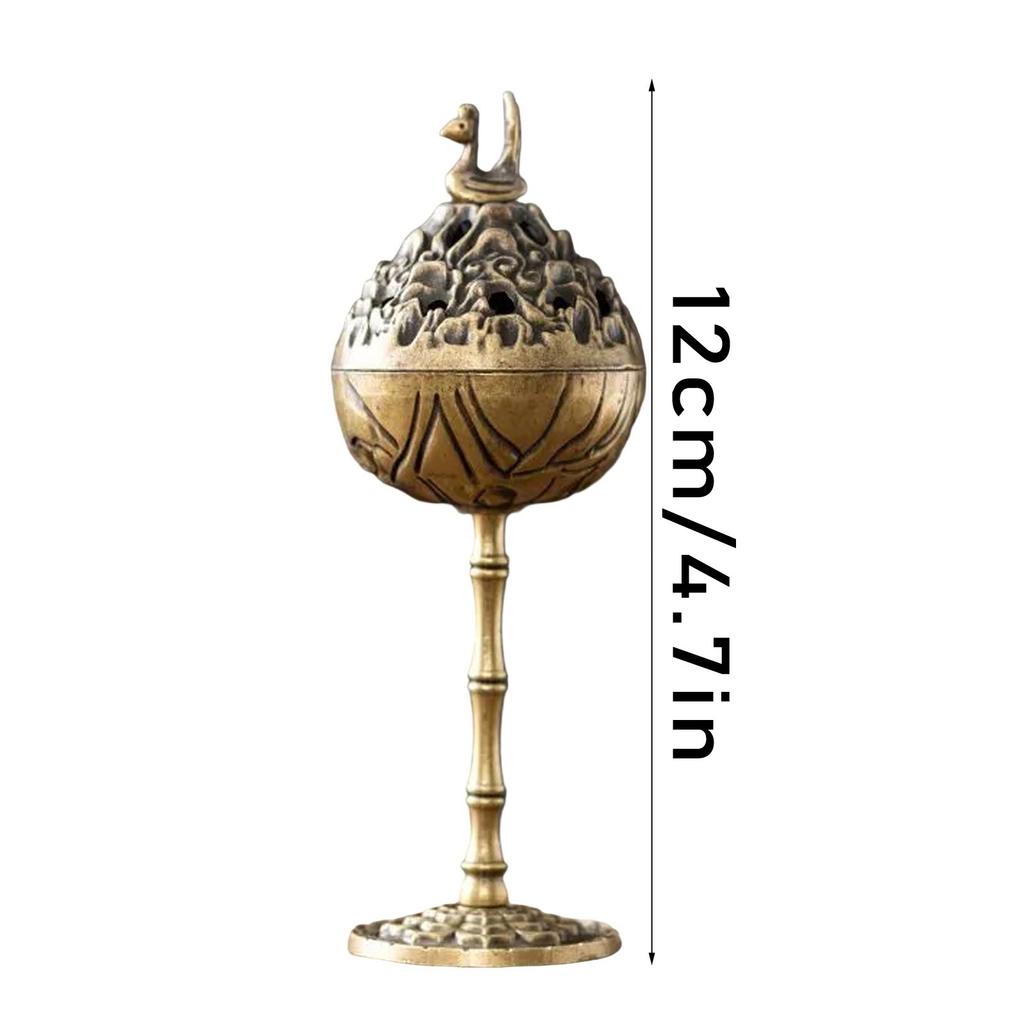 1PC Lotus Incense Censer Buddhist Utensils Incense Burner Durable Alloy Sandalwood House Furnishings Home Office Decoration