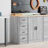 Garage Storage Cabinet Grey Sonoma 30X51X85 Cm