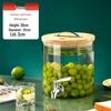 Glass Beverage Dispenser with Faucet