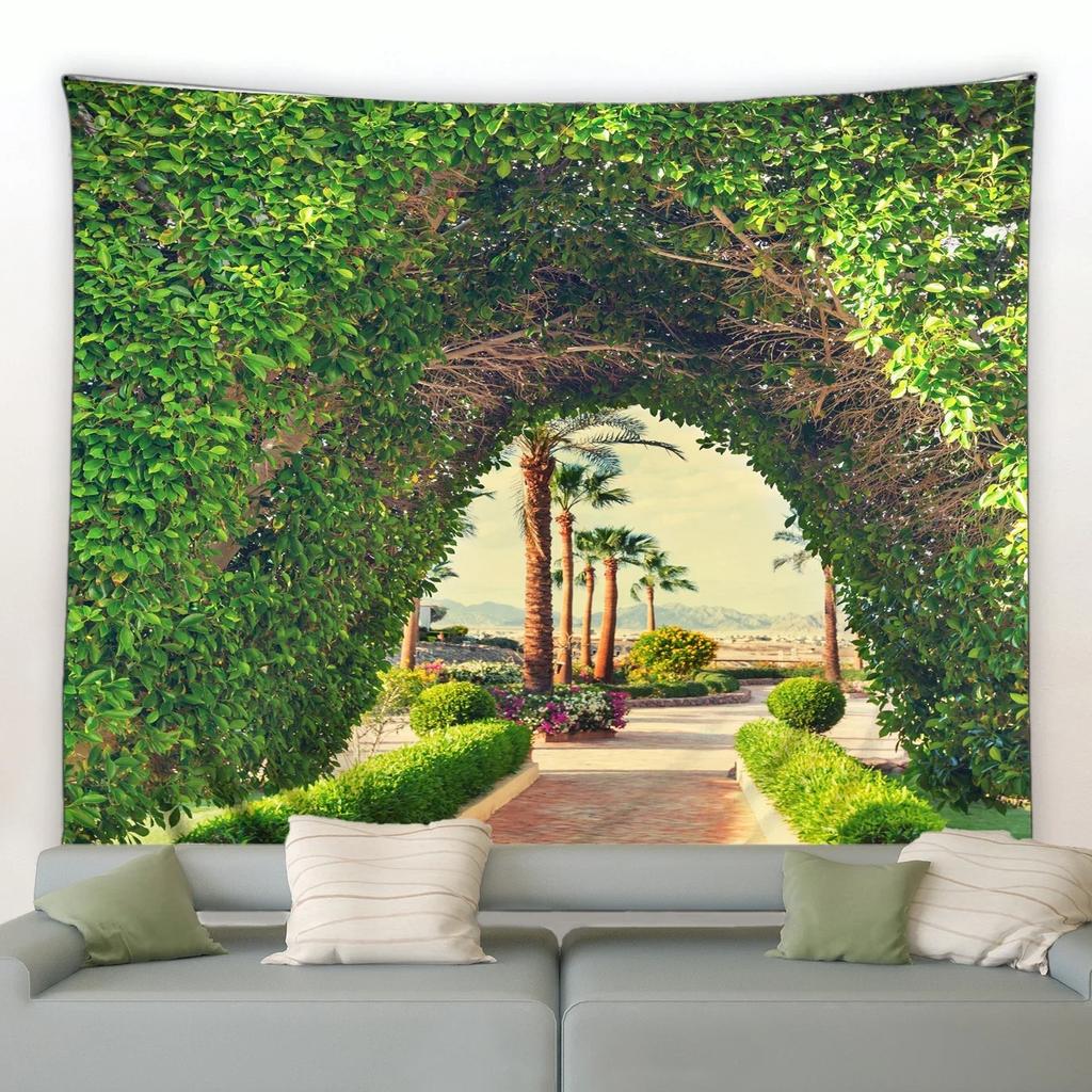 Spring Garden Flowers Wall Decor Tapestry Home Living Room Tapestry