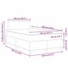 Box Spring Bed Dark Gray and White 120 X 190 Cm Corduroy Fabric