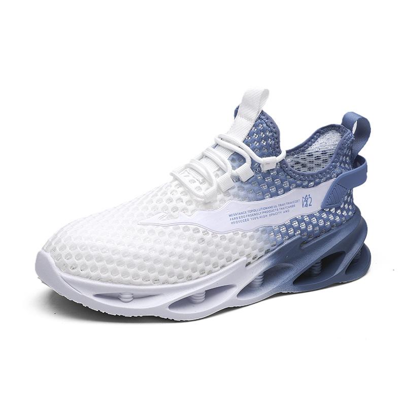 Men's shoes summer new casual shoes fashion outdoor breathable sports shoes trend large mesh shoes gradual change color running shoes